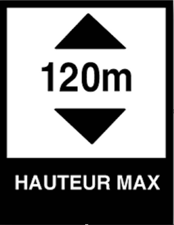 Le drone ne doit pas dépasser le plafond de 120m de haut