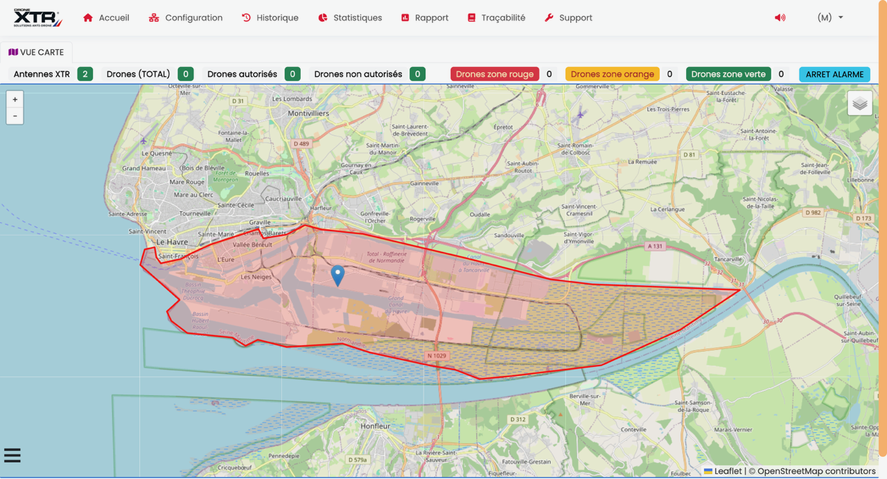 Drone XTR - IHM utilisé par plus de 200 opérateurs par jour.