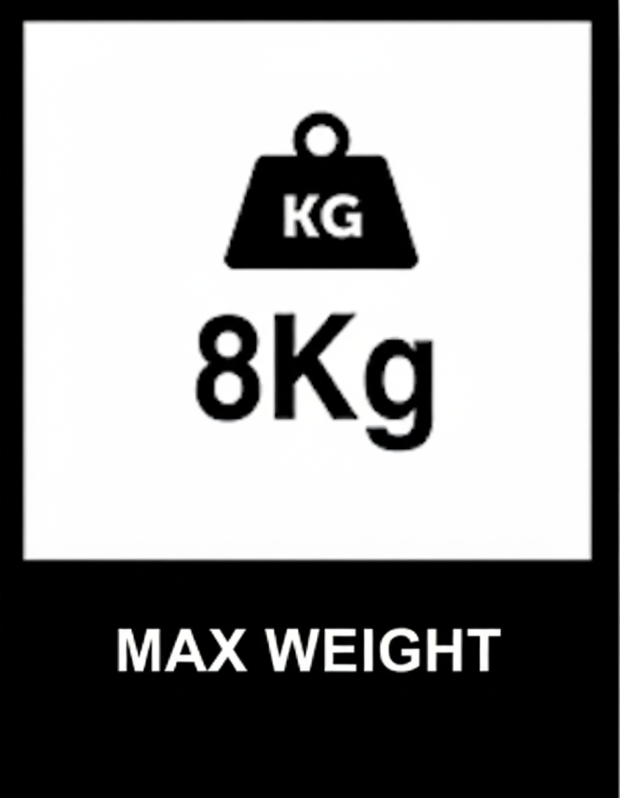 The drone cannot exceed 8 kg: drones weighing less than 2 kg do not require a parachute, while drones weighing more than 2 kg must be equipped with a circuit breaker system and a parachute.